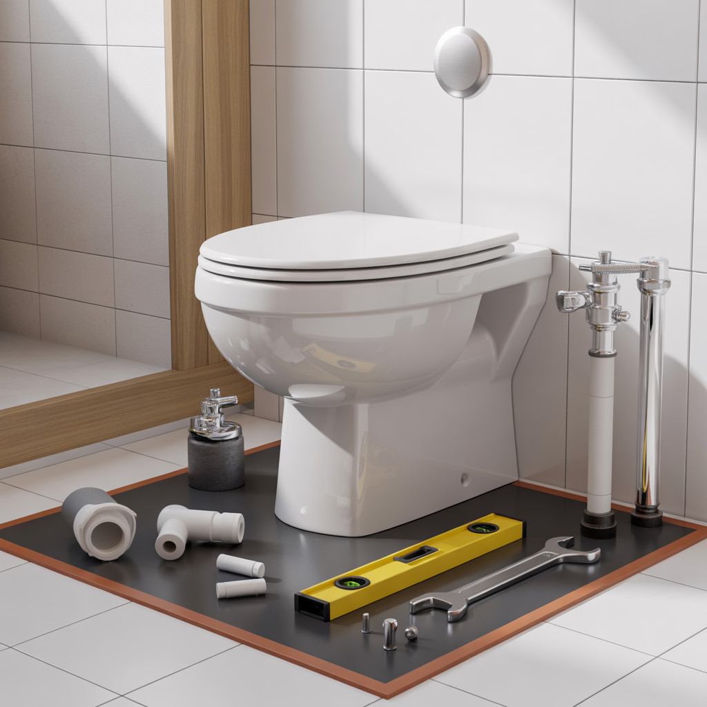 kostnad for att byta toalettstol arbete och material